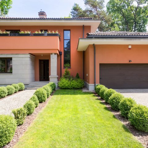 House made of travertine